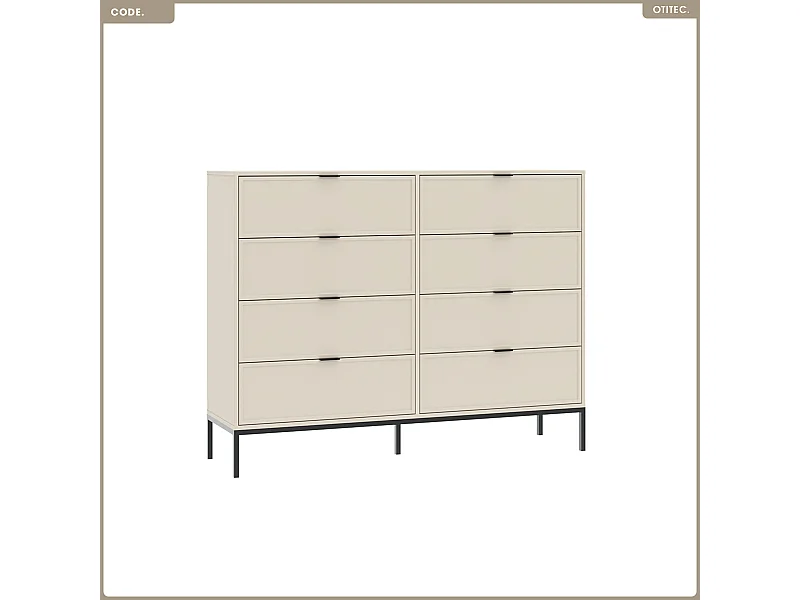 Commode - H.115 x L.75 x P.40 - CODE - CACHEMIRE