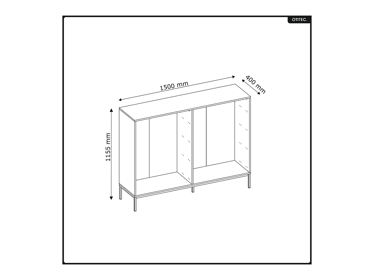 Commode - H.115 x L.75 x P.40 - CODE - CACHEMIRE