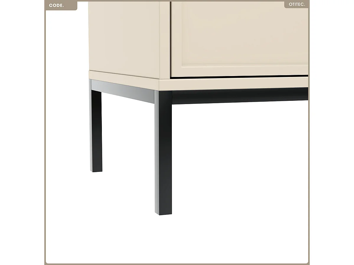 Commode - H.115 x L.75 x P.40 - CODE - CACHEMIRE