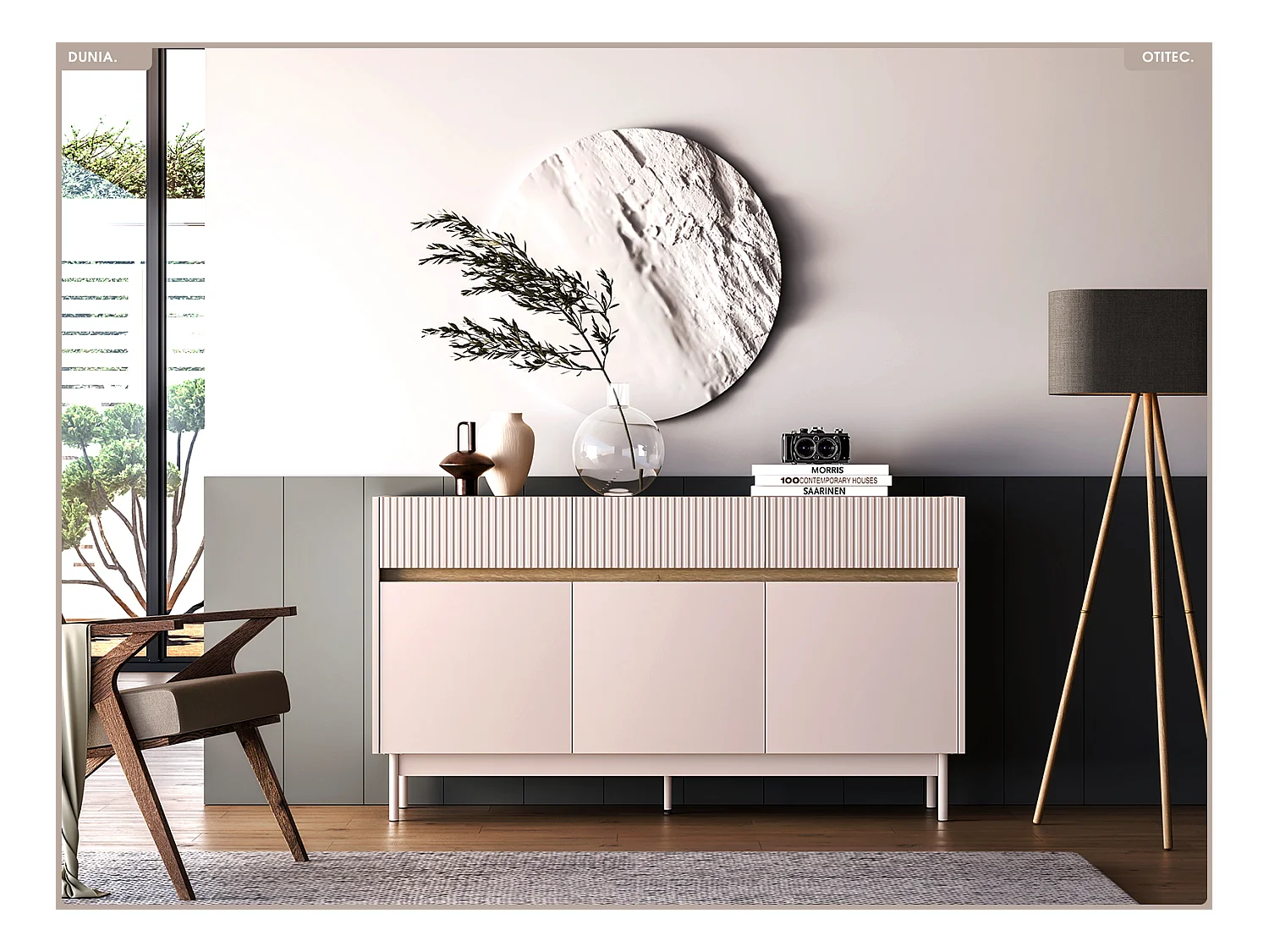 Commode - L.154 x H.85 x P.40 cm - DUNIA