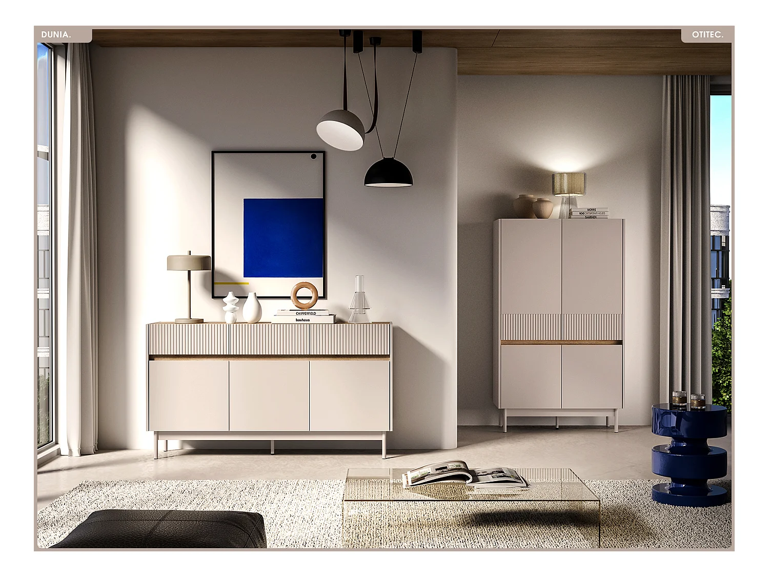 Commode - L.154 x H.85 x P.40 cm - DUNIA