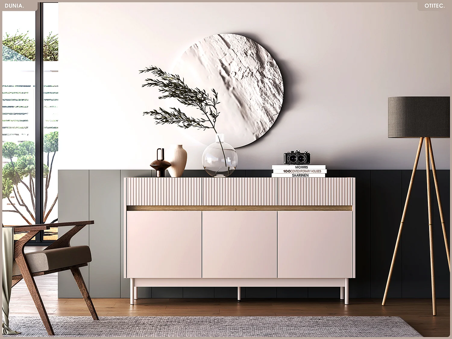 Commode - L.154 x H.85 x P.40 cm - DUNIA