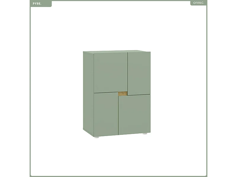 Commode - H.84 x L.60 x P.42 - PYRE - ALOE