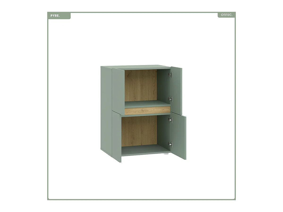 Commode - H.84 x L.60 x P.42 - PYRE - ALOE