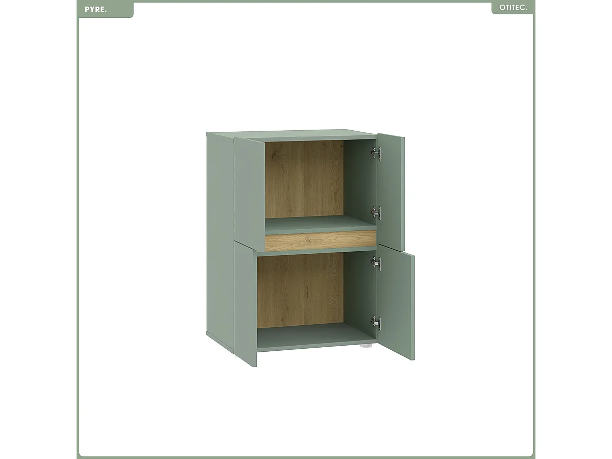 Commode - H.84 x L.60 x P.42 - PYRE - ALOE