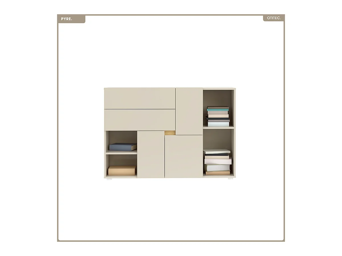 Commode - H.84 x L.120 x P.42 - PYRE - CACHEMIRE