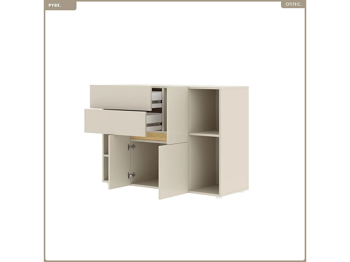 Commode - H.84 x L.120 x P.42 - PYRE - CACHEMIRE