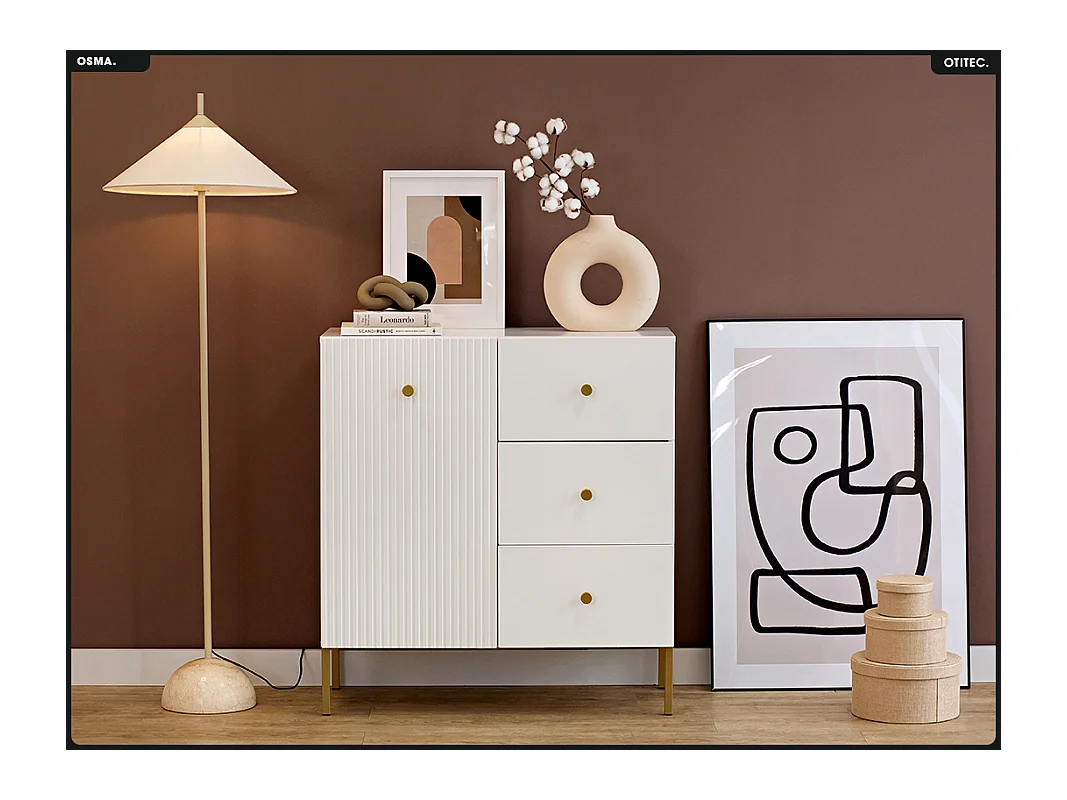 Commode - H.98 x L.91 x P.42 - OMSA - GOLD