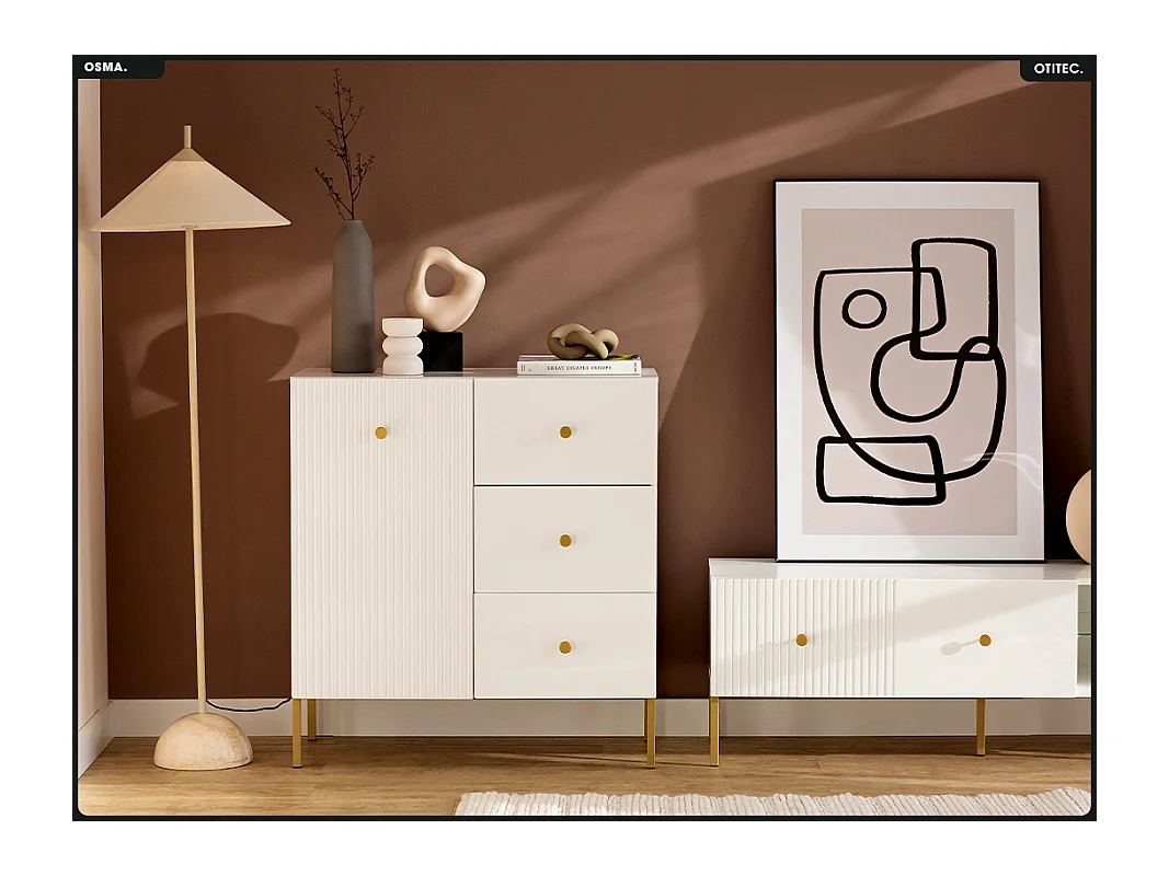 Commode - H.98 x L.91 x P.42 - OMSA - GOLD