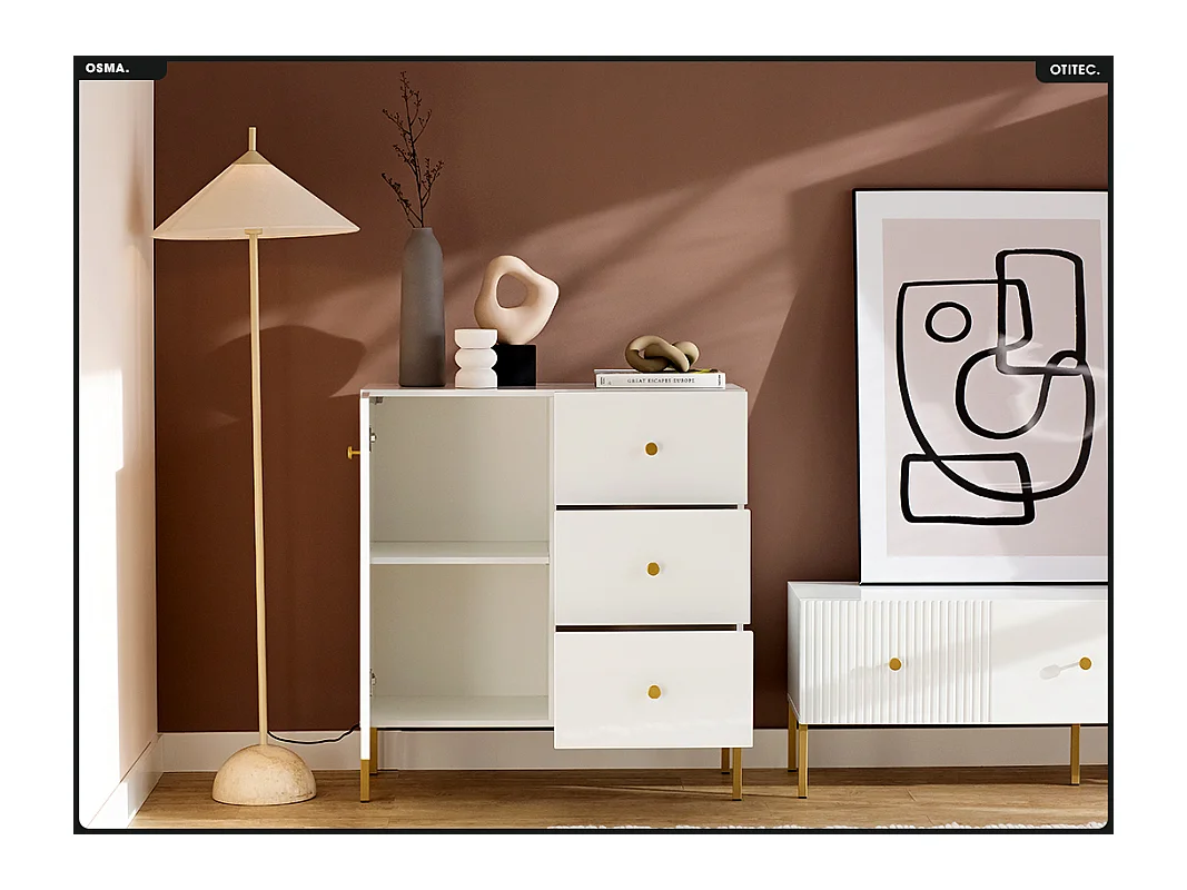 Commode - H.98 x L.91 x P.42 - OMSA - GOLD