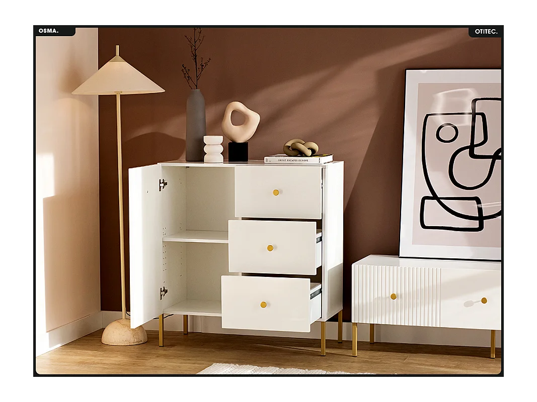 Commode - H.98 x L.91 x P.42 - OMSA - GOLD