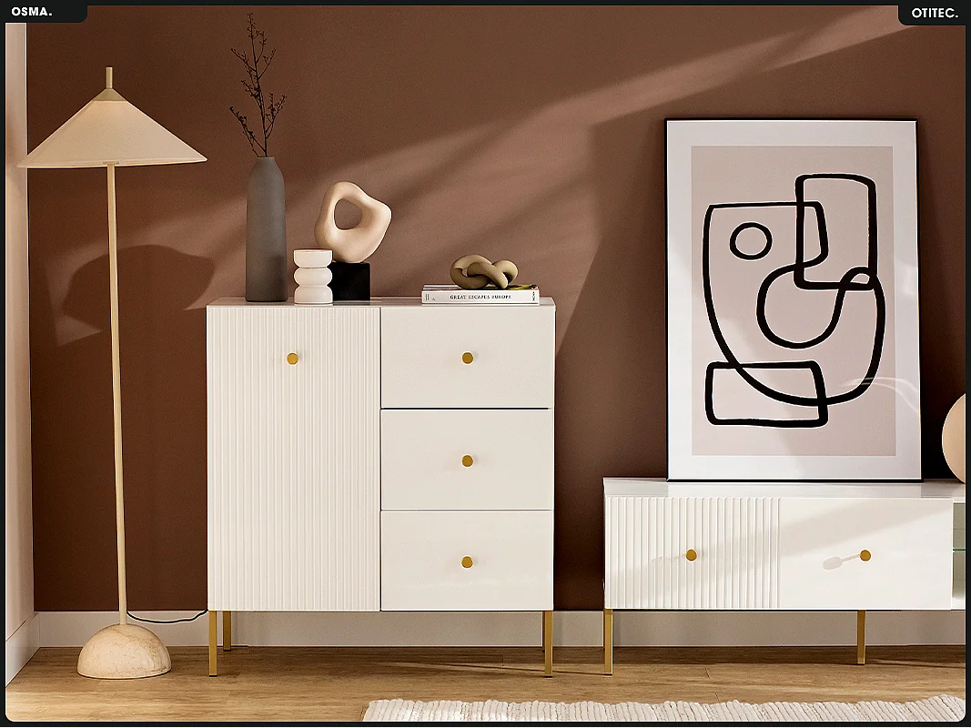 Commode - H.98 x L.91 x P.42 - OMSA - GOLD