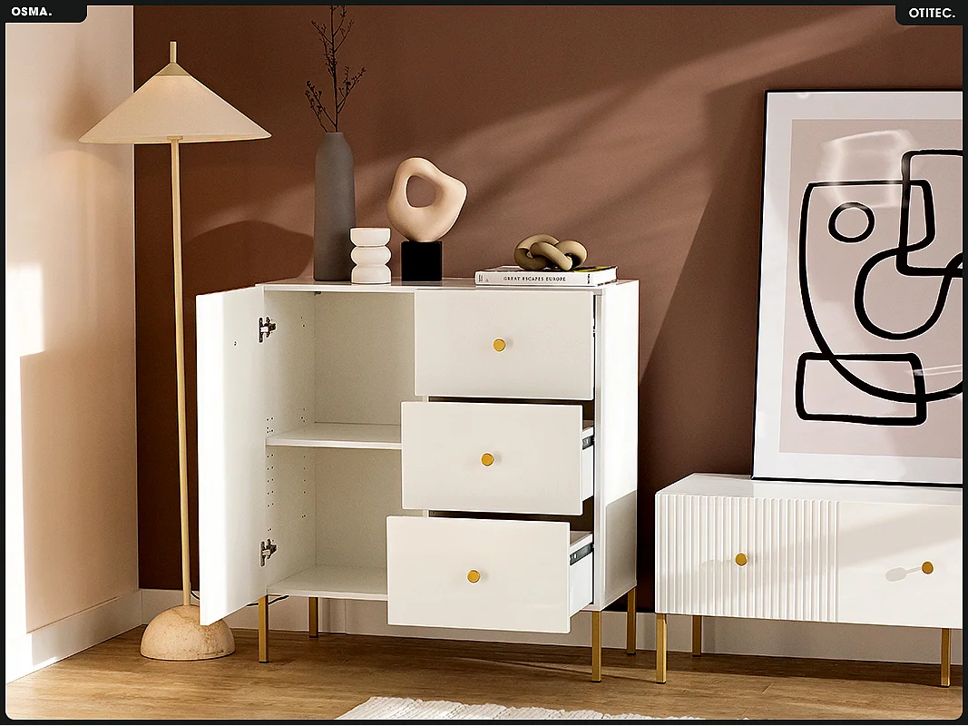 Commode - H.98 x L.91 x P.42 - OMSA - GOLD