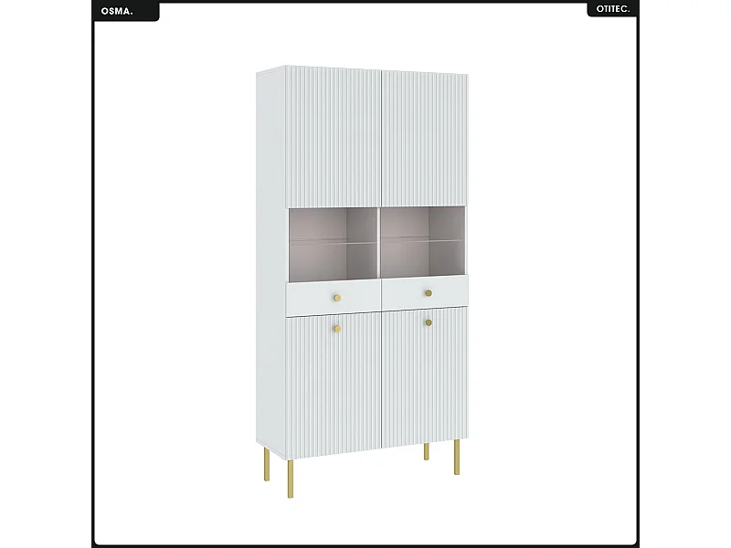 Armoire vitrine - H.193 x L.91 x P.42 - OMSA - GOLD