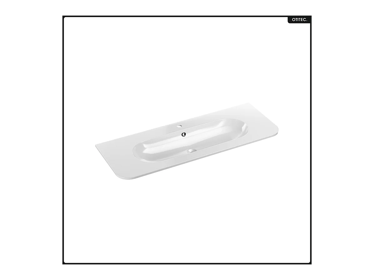 Ensemble de meubles sous vasque - 120 cm - avec Vasque - Colonne - OLIVE - Chêne