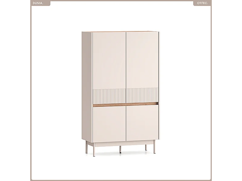 Armoire - L.92 x H.156 x P.40 cm - DUNIA