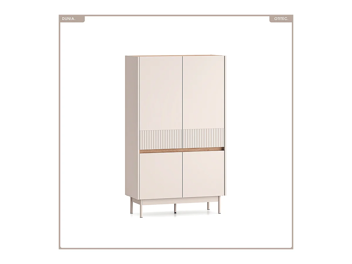 Armoire - L.92 x H.156 x P.40 cm - DUNIA