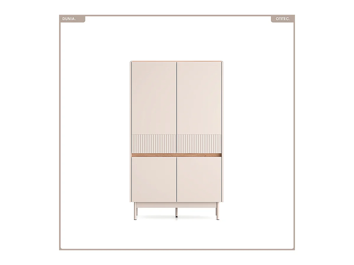 Armoire - L.92 x H.156 x P.40 cm - DUNIA