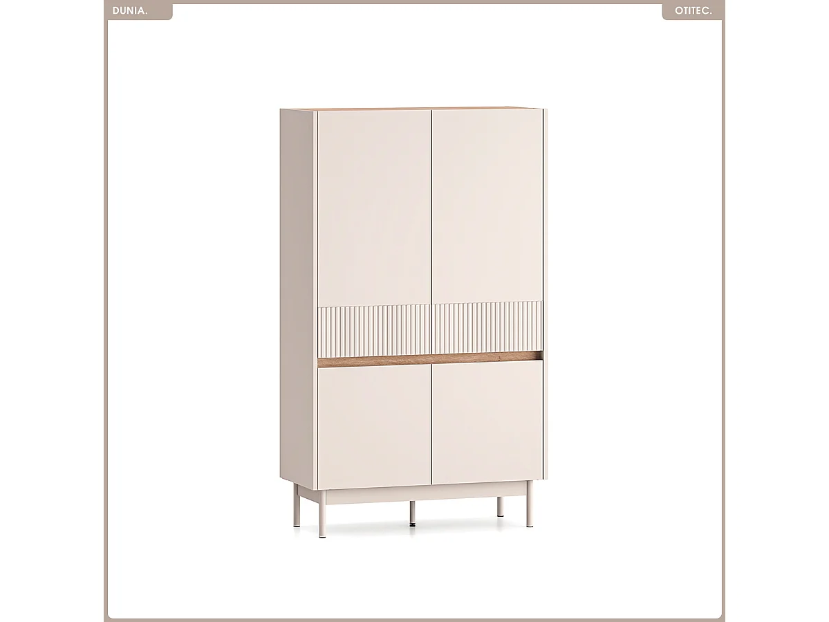 Armoire - L.92 x H.156 x P.40 cm - DUNIA