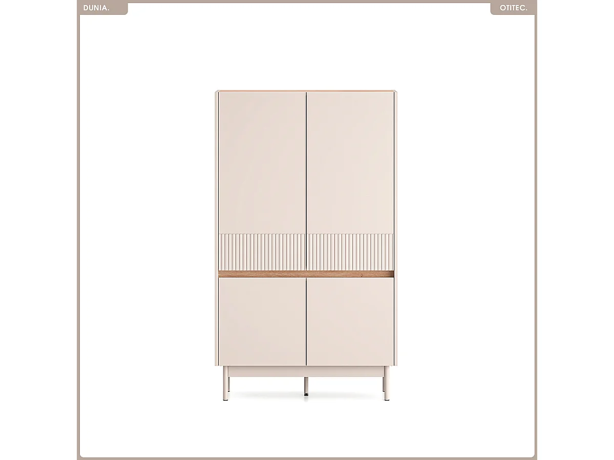 Armoire - L.92 x H.156 x P.40 cm - DUNIA