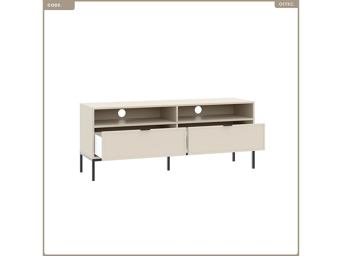 Meuble TV - H.60 x L.150 x P.40 - CODE - CACHEMIRE