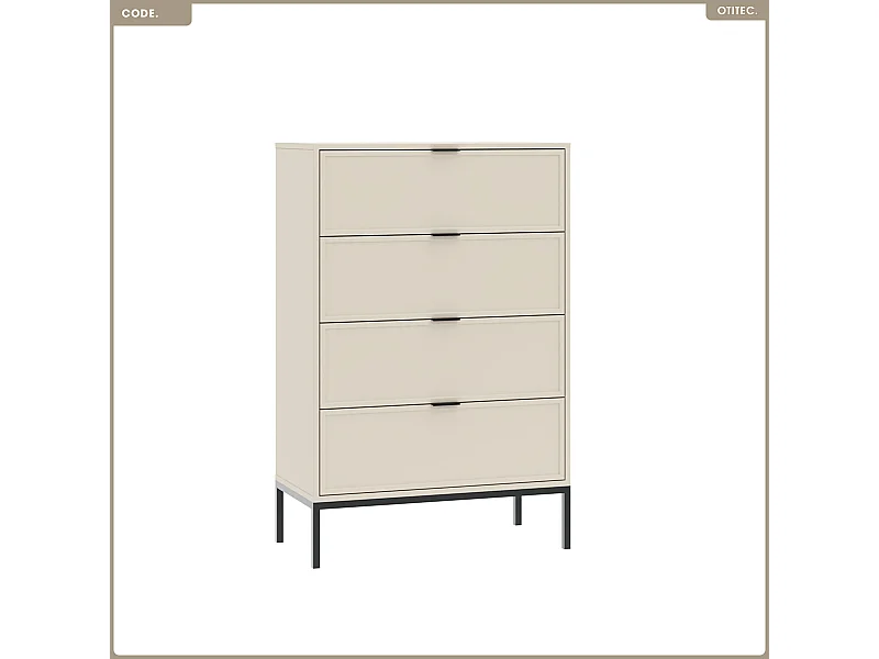 Commode - H.116 x L.150 x P.40 - CODE - CACHEMIRE