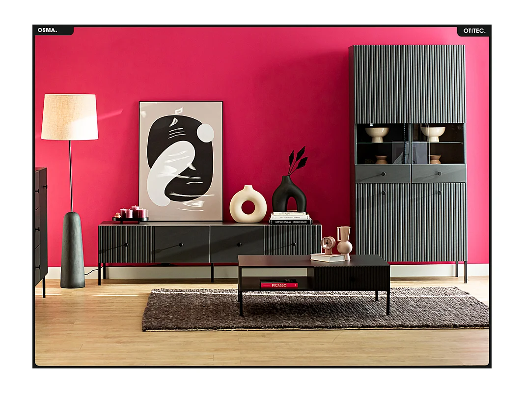 Table basse - H.35 x L.102 x P.67 - OSMA - NOIR