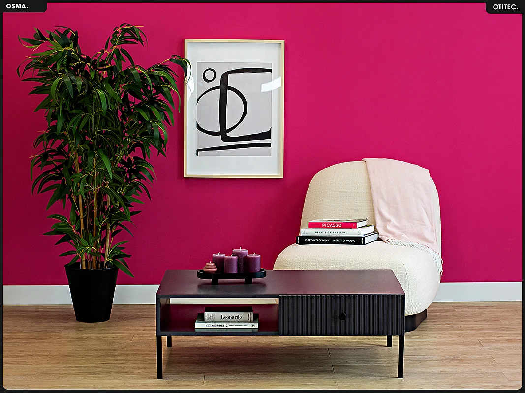 Table basse - H.35 x L.102 x P.67 - OSMA - NOIR