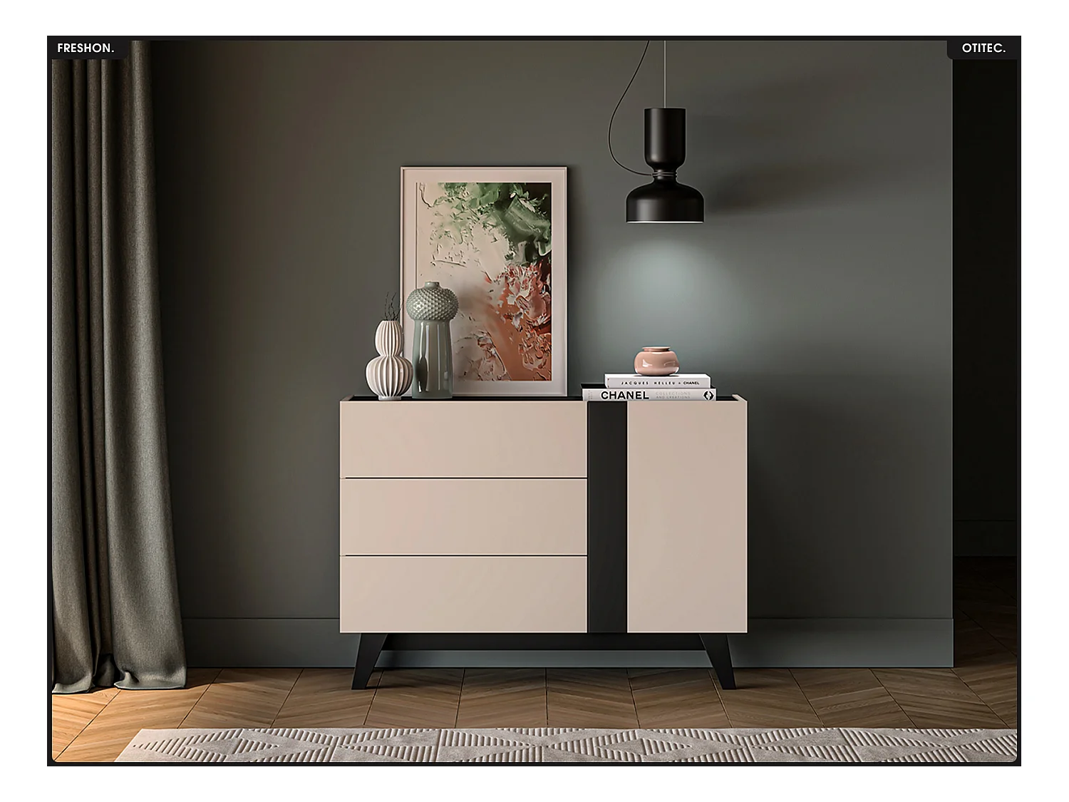 Commode - L.120 x H.85 x P.40 cm - FRESHON