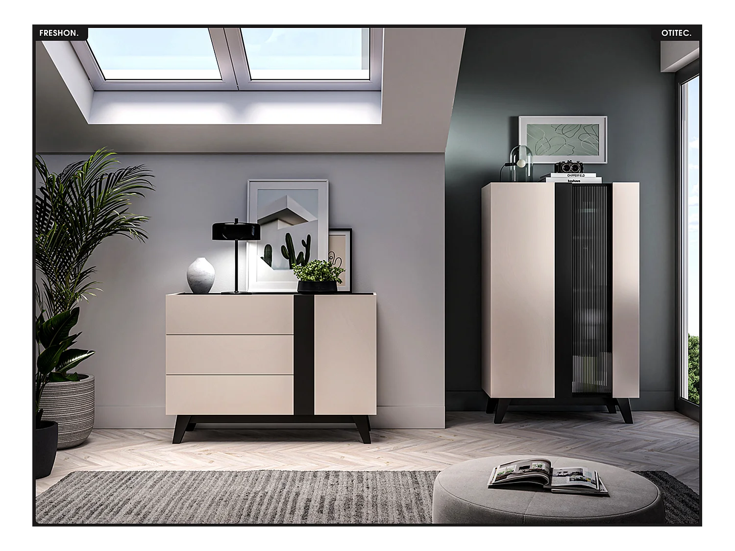 Commode - L.120 x H.85 x P.40 cm - FRESHON