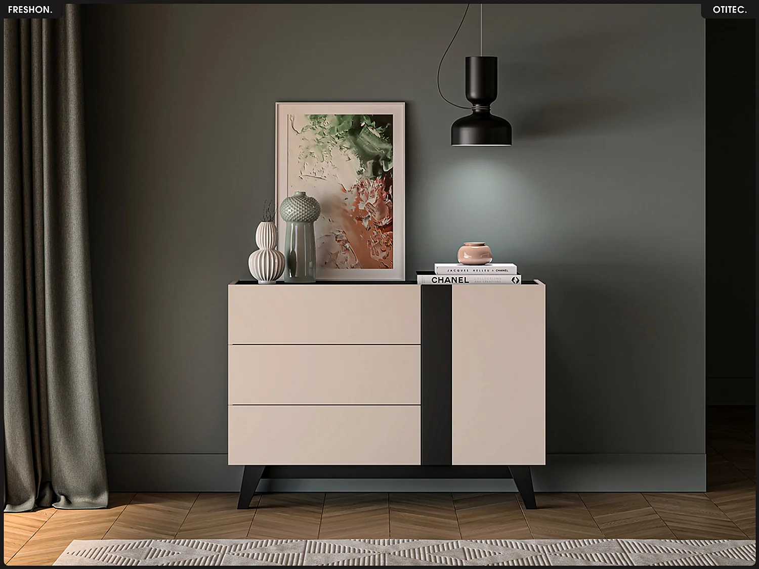 Commode - L.120 x H.85 x P.40 cm - FRESHON