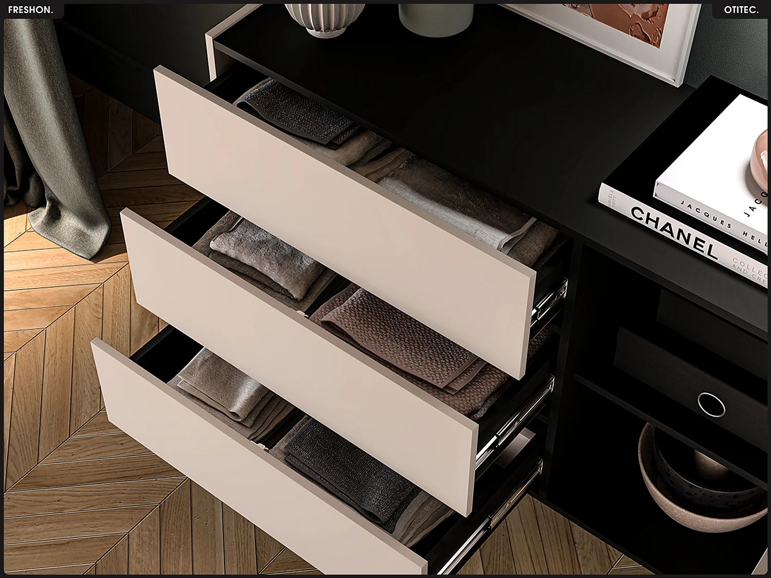 Commode - L.120 x H.85 x P.40 cm - FRESHON