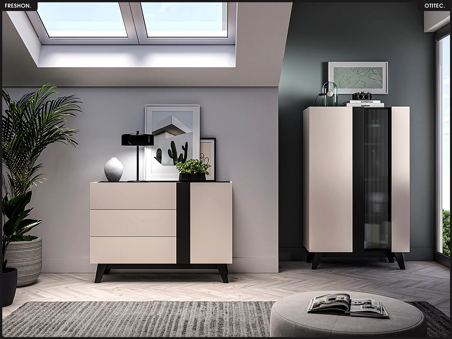 Commode - L.120 x H.85 x P.40 cm - FRESHON