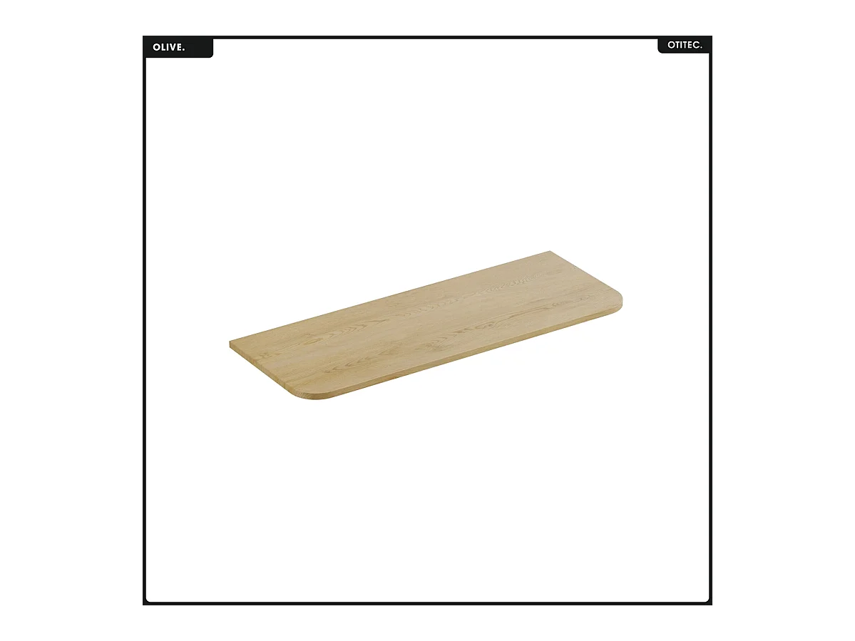 Ensemble de meubles sous vasque - 120 cm - avec Plan - Vasque - Colonne - OLIVE - Chêne