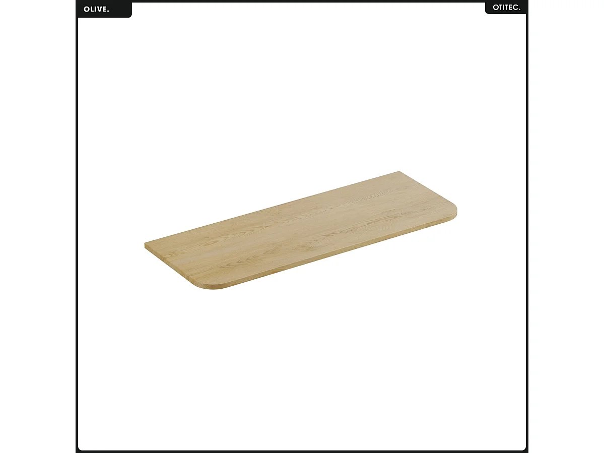 Ensemble de meubles sous vasque - 120 cm - avec Plan - Vasque - Colonne - OLIVE - Chêne