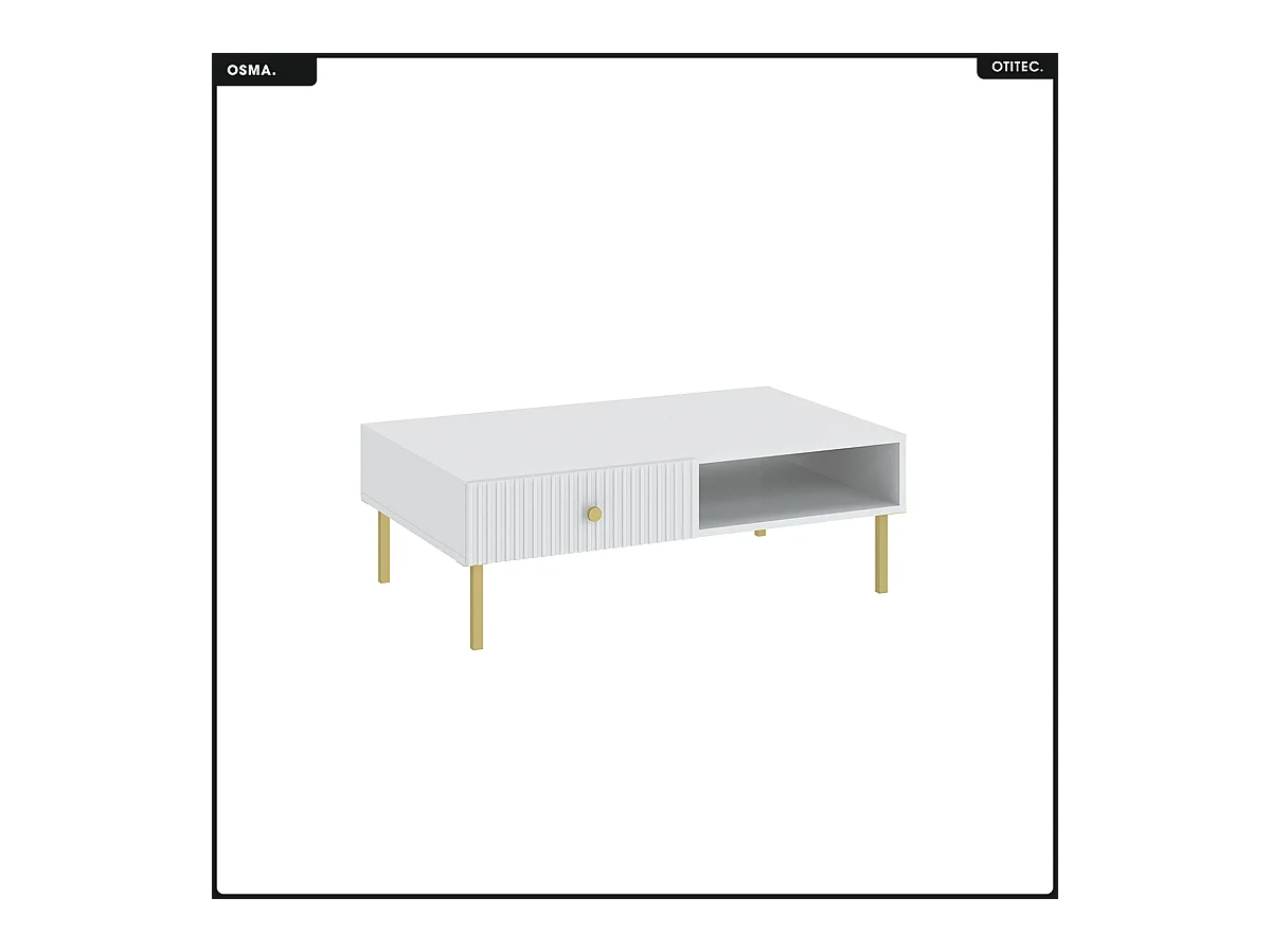 Table basse - H.35 x L.102 x P.67 - OMSA - GOLD