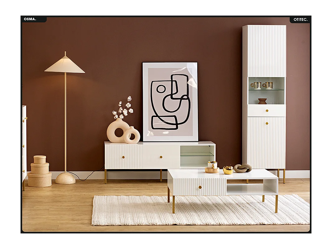 Table basse - H.35 x L.102 x P.67 - OMSA - GOLD