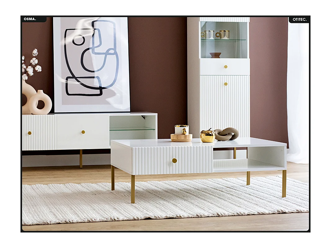 Table basse - H.35 x L.102 x P.67 - OMSA - GOLD