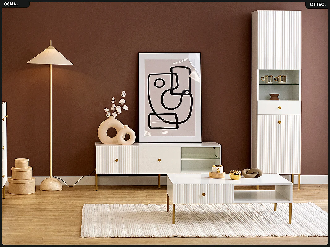 Table basse - H.35 x L.102 x P.67 - OMSA - GOLD