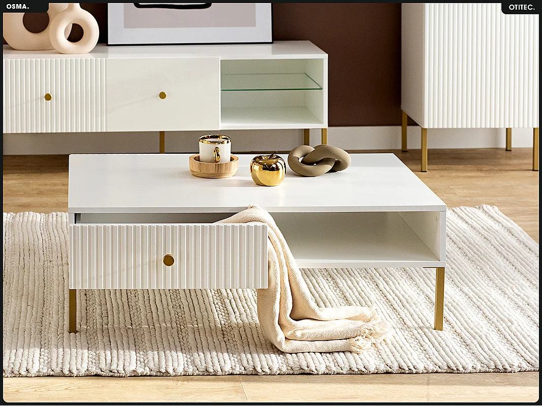 Table basse - H.35 x L.102 x P.67 - OMSA - GOLD