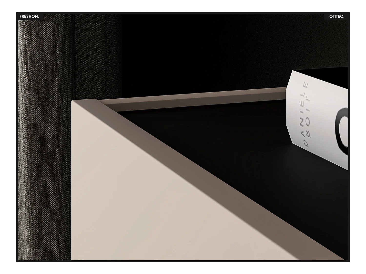 Meuble TV - L.160 x H.55 x P.40 cm - FRESHON