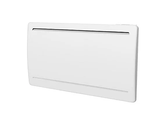 Fester elektrischer Heizkörper mit trockener Keramikinertie 1500W OCEANIC Rubis - Gebogenes Design - Weiß