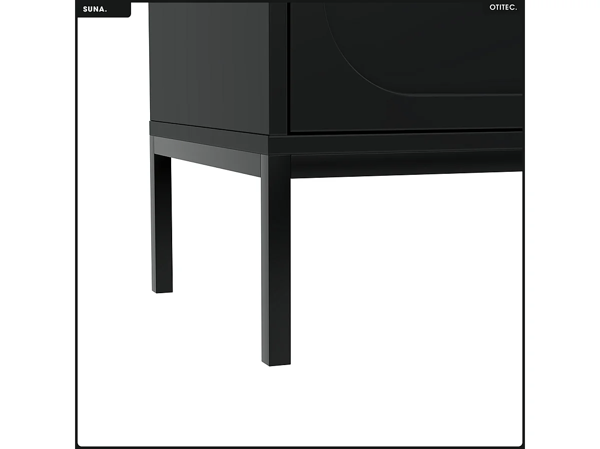 Commode - H.115 x L.75 x P.40 - SUNA - NOIR