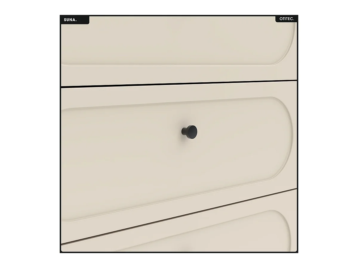 Commode - H.92 x L.150 x P.40 - SUNA - CACHEMIRE