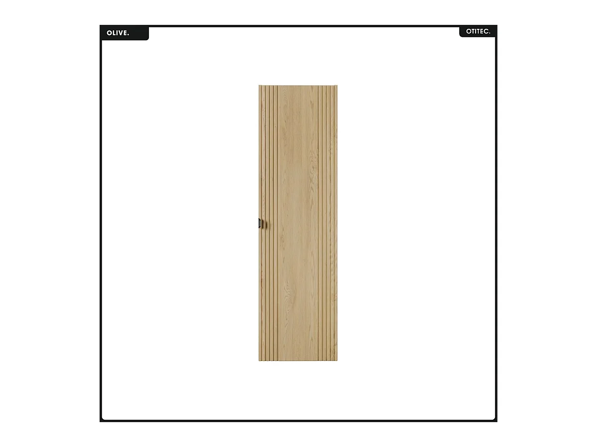 Colonne de salle de bain - H.140 x L.40 x P.25 - OLIVE - Chêne