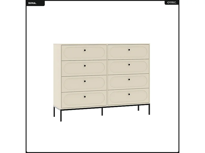 Commode - H.115 x L.150 x P.40 - SUNA - CACHEMIRE