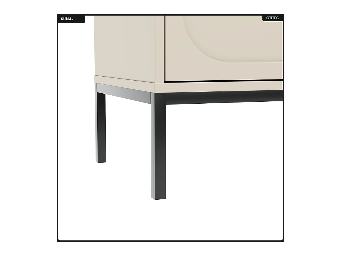 Commode - H.115 x L.150 x P.40 - SUNA - CACHEMIRE