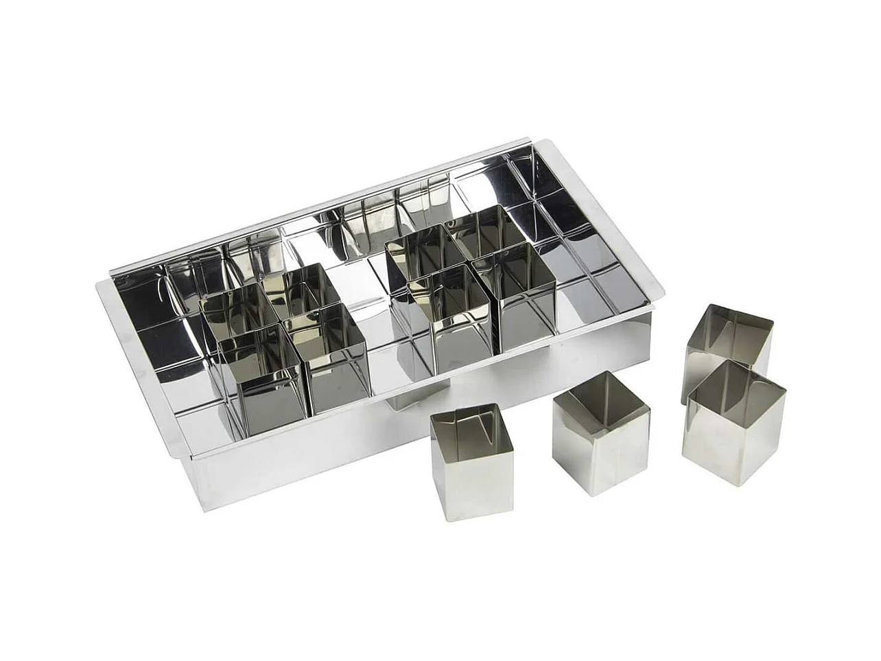 Moule Number Cake 12 Cubes - BIRTHDAY