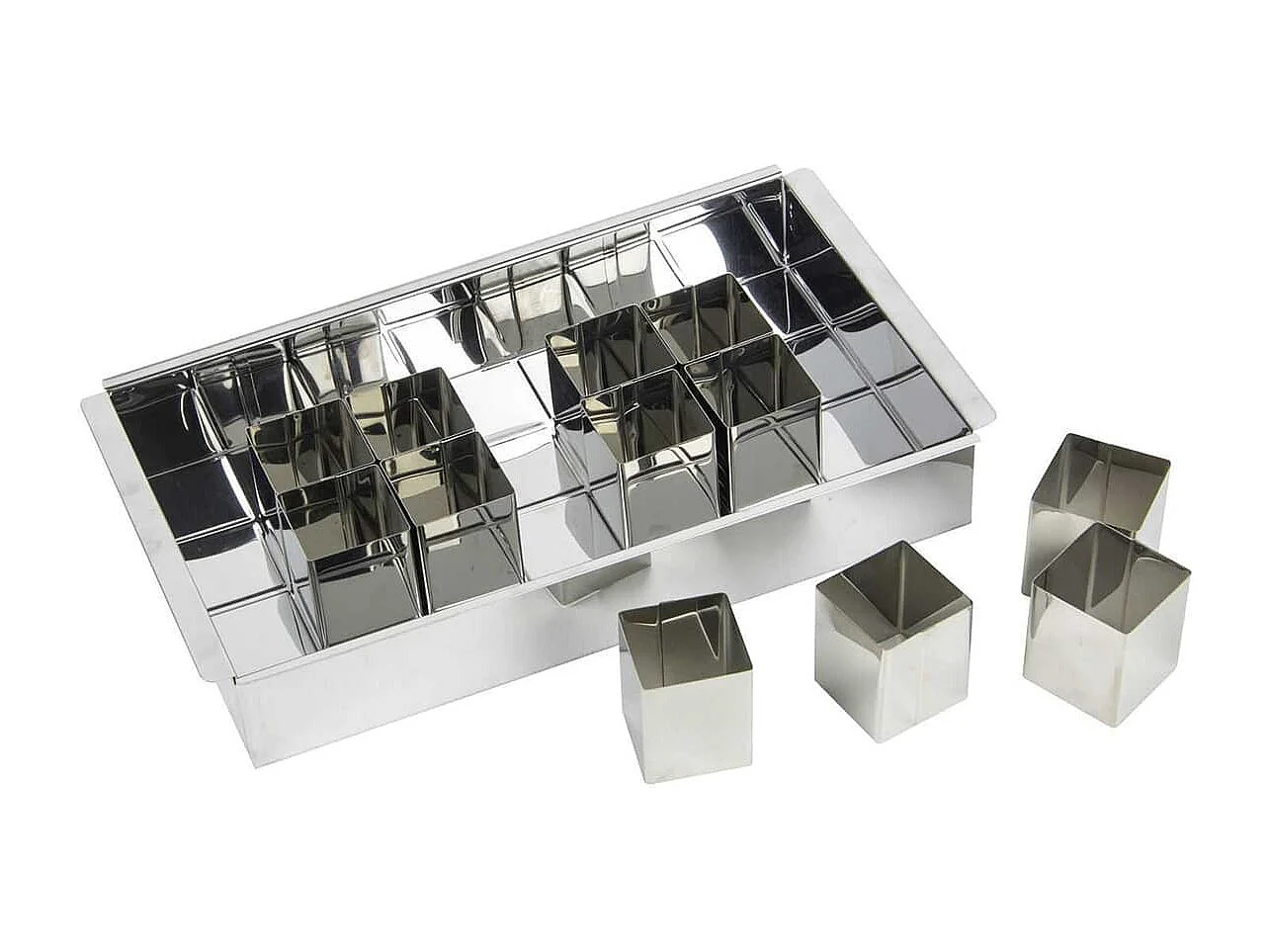 Moule Number Cake 12 Cubes - BIRTHDAY