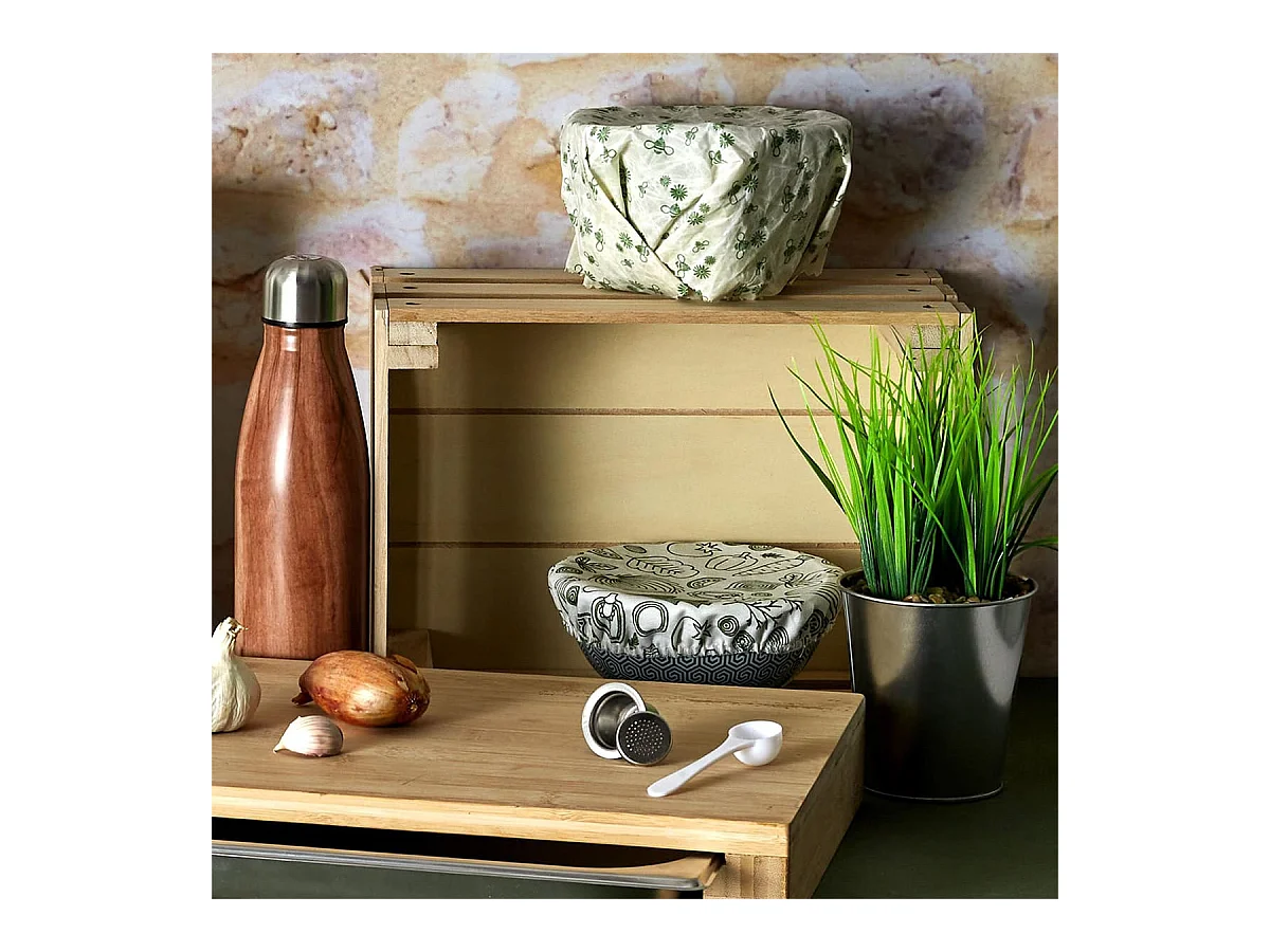 Emballage Alimentaire en Rouleau 1m Enduit Cire d'Abeilles - ABELIA